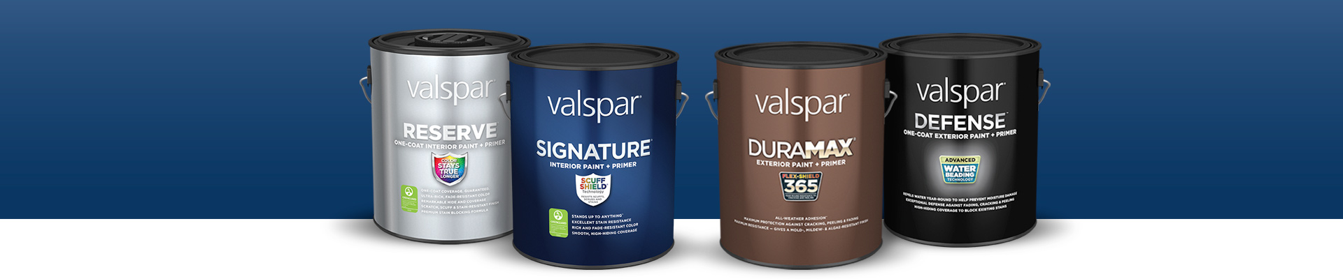 valspar paint cans