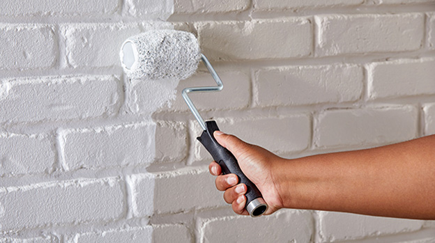 Painting a textured wall white