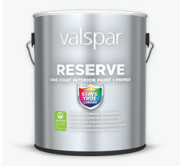 Valspar® Reserve® Interior Paint + Primer, 1 gallon.